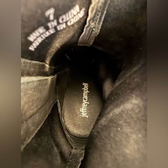 Jeffrey Campbell Arcadia Forest Green Neoprene Booties, Size 7 - Picture 7 of 8